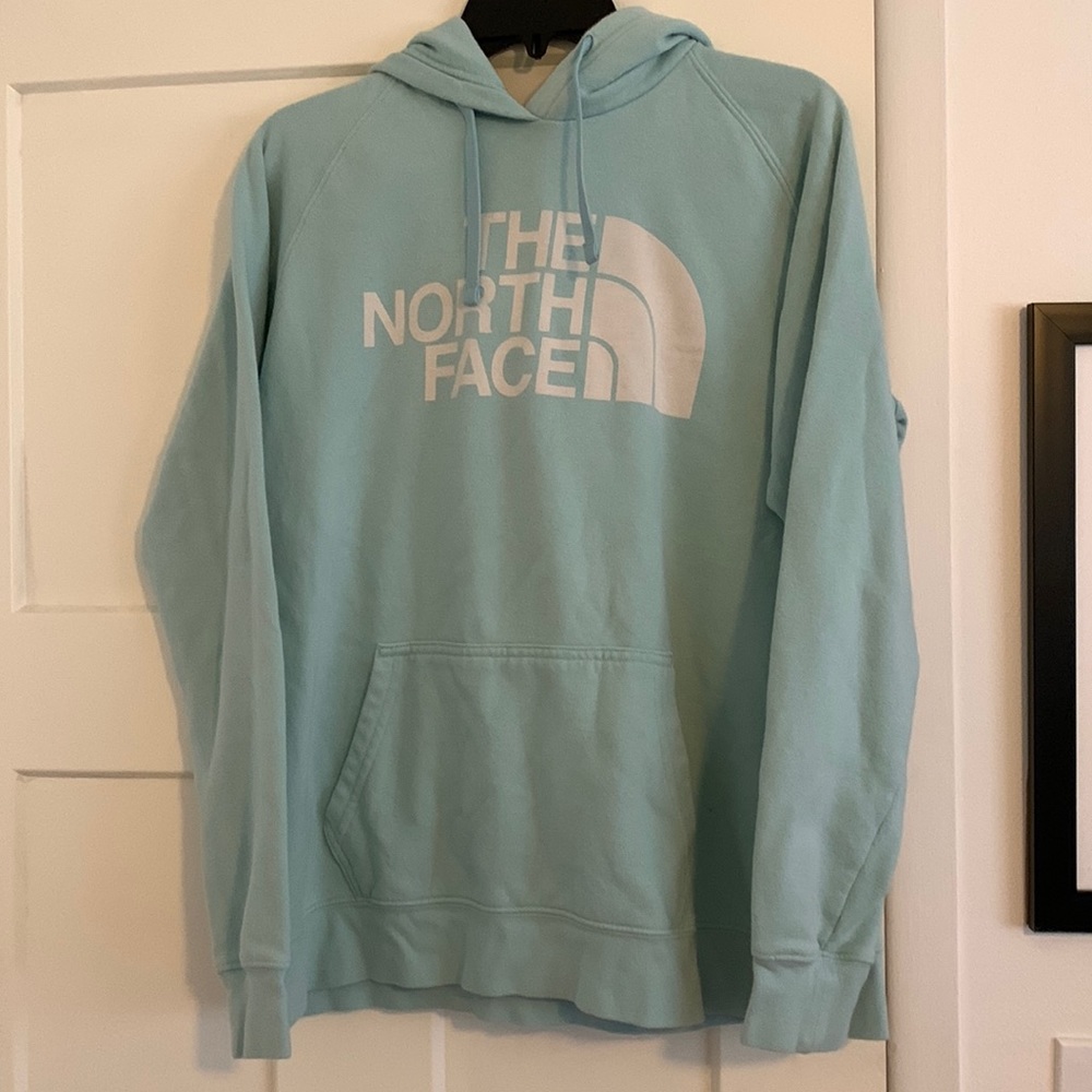 The North Face Hoodie (light blue)